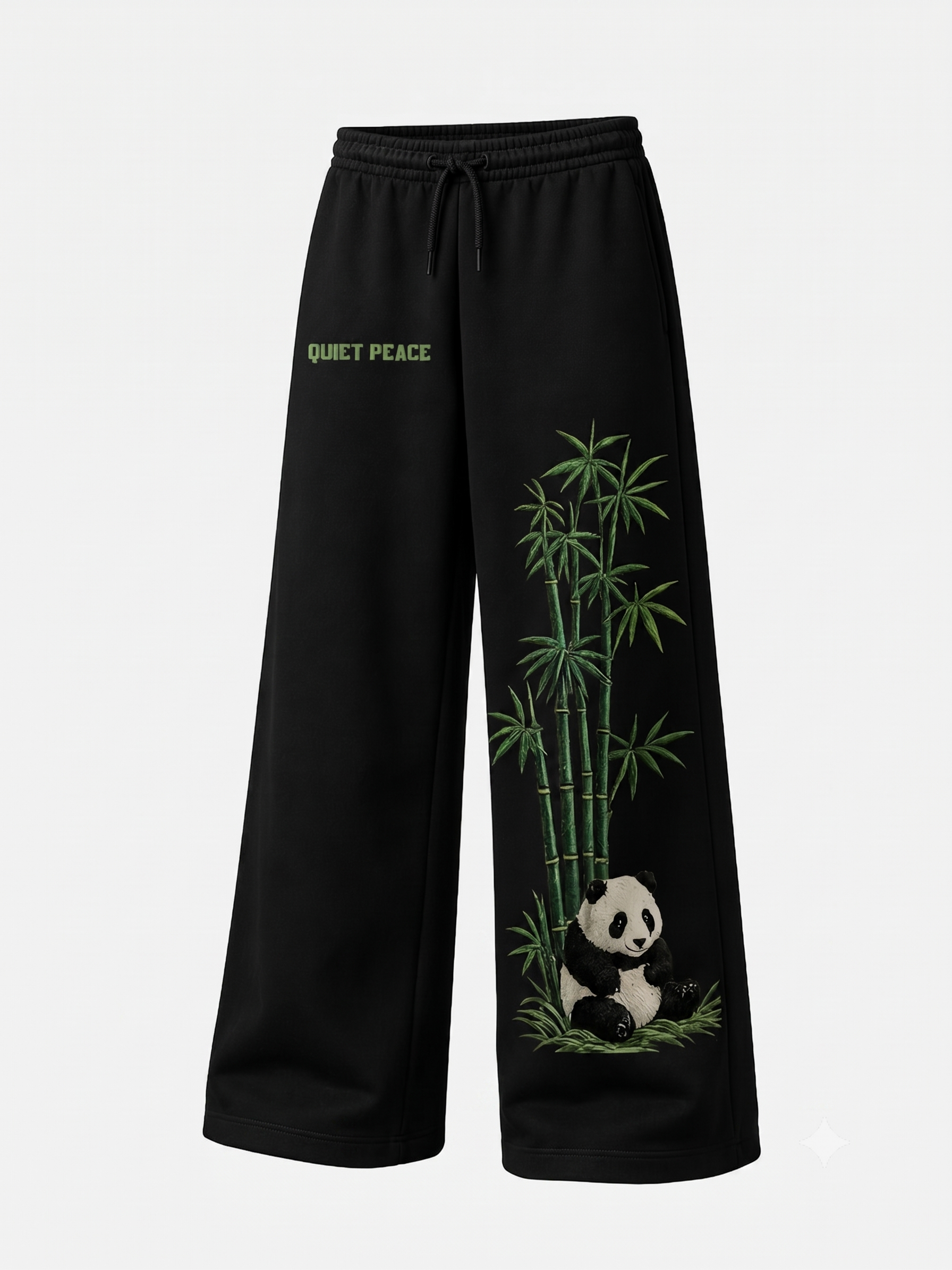 QUIET PEACE Bamboo Panda Decal
